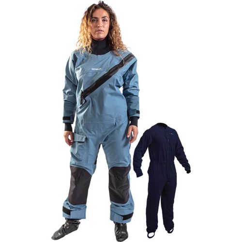 GUL dartmouth drysuit for women in blue