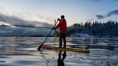 9 essential tips for paddle boarding in winter